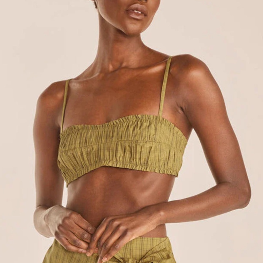 Rebecca Taylor Chic Olive Green Top.